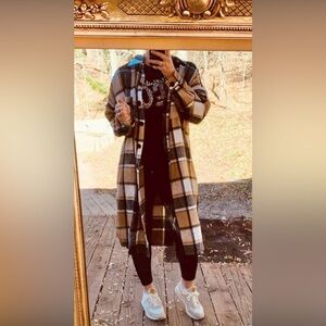 Plaid Long Coat